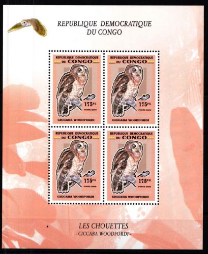 Kongo (Brazzaville) Eulen postfrisch