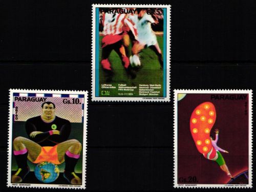 Paraguay 2532-2534 postfrisch Fußball #KO221
