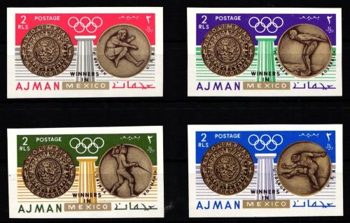 Ajman 341B-344B postfrisch Olympische Spiele #KO164