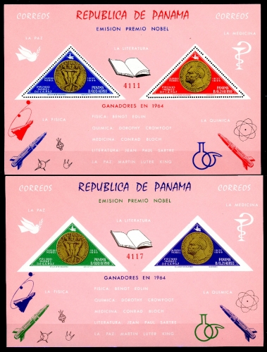 Panama Block 38-39 postfrisch Nobelpreis #IU989