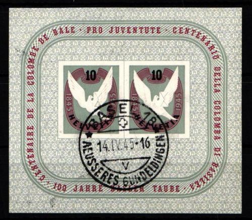 Schweiz Block 12 gestempelt #KP110