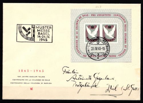 Schweiz Block 12 gestempelt