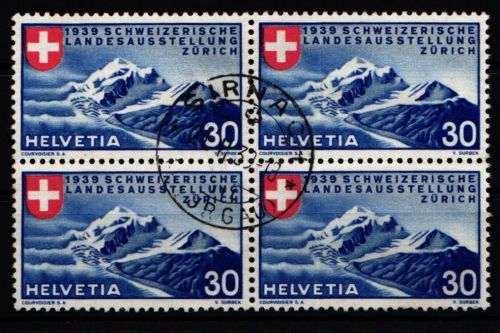 Schweiz 337 gestempelt Viererblock #KP184