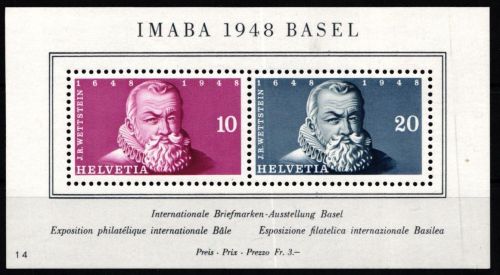 Schweiz Block 13 postfrisch mit No. 14 #KP345