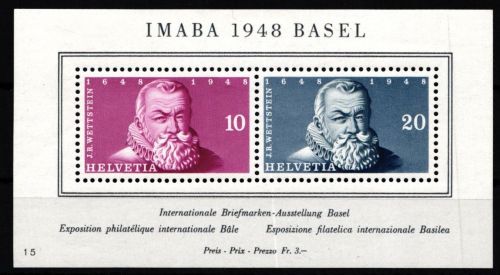 Schweiz Block 13 postfrisch mit No. 15 #KP346