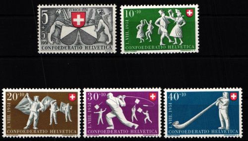 Schweiz 555-559 postfrisch