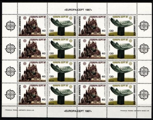Griechenland 1651-1652 postfrisch als Bogen #KM440