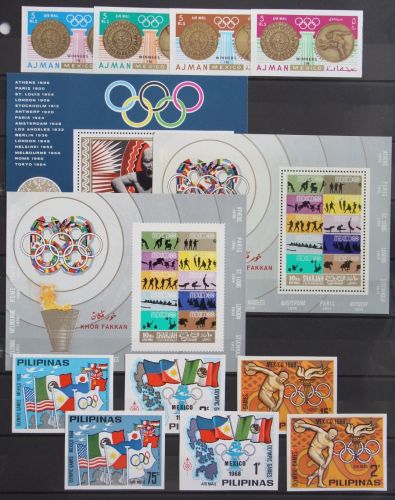 Motiv Olympische Spiele 1972 Lot postfrisch Mexico #KR249