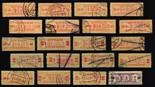DDR Dienstmarken Lot gestempelt
