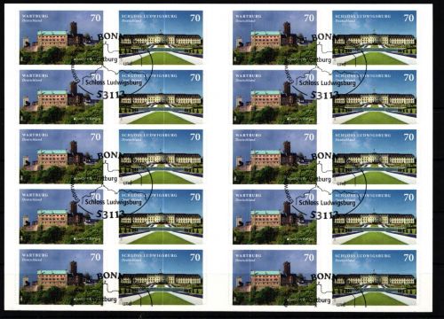 BRD Bund Flb. 3311-3312 gestempelt Folienblatt #KR706