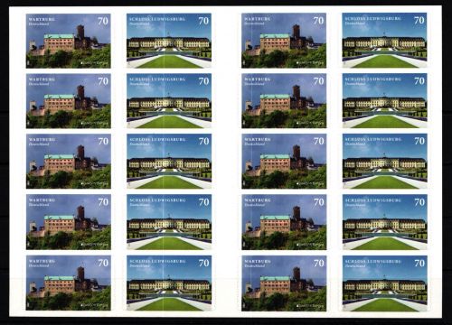 BRD Bund Flb. 3311-3312 postfrisch Folienblatt #KR719