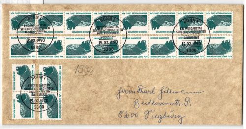 BRD Bund 1448 u als Ersttagsbrief Rollenmarken #KQ382