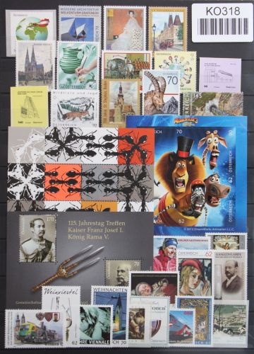 Österreich Jahrgang 2012 mit 2971-3042 postfrisch #KO318