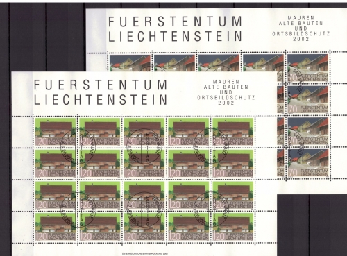 Liechtenstein Kleinbogen 1294-1295 gestempelt #JG511