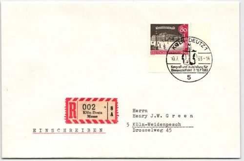 Berlin 227 auf Brief als Einzelfrankatur FN 1 #KQ761