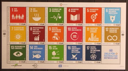 Vereinte Nationen Wien 938-954 postfrisch als Zd-Bogen #KS176