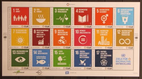 Vereinte Nationen Wien 938-954 postfrisch als Zd-Bogen #KS177