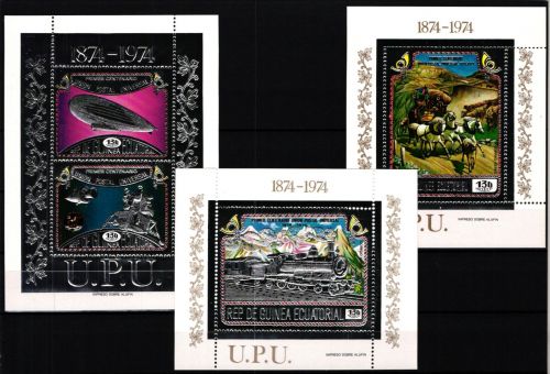 Äquatorial Guinea Block 111-113 postfrisch Weltpostverein/ UPU #JV797