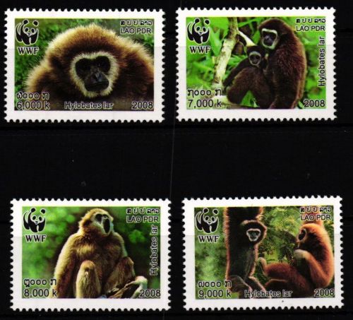 Laos 2062-2065 A postfrisch Affen #JV387