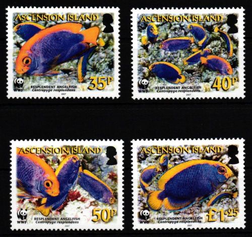 Ascension 289-292 postfrisch Fische #JV475