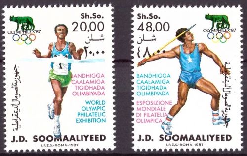 Somalia 398-399 postfrisch Olymphilex 1987 #HL138