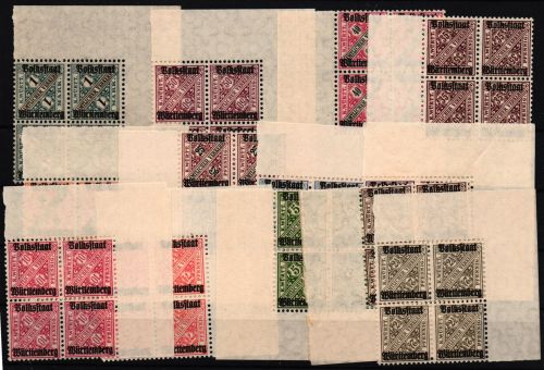 Württemberg Dienstmarken 258-270 postfrisch