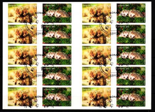 BRD Bund 3053-3054 gestempelt als Folienblatt #KU852
