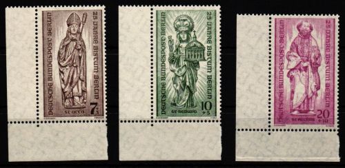 Berlin 132-134 postfrisch mit Eckrand Ecke 3 #KS629