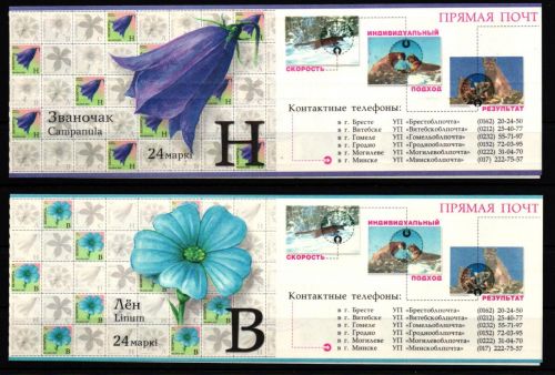 Belarus 455-456 gestempelt als Markenheftchen Weißrussland #KS738