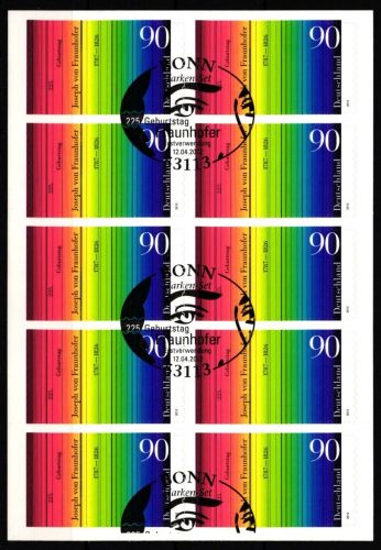 BRD Bund 2848 gestempelt als Folienblatt mit Sonderstempel #KU342