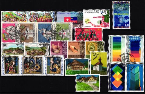 Liechtenstein Jahrgang 1998 gestempelt #KU628