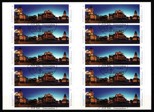 BRD Bund 2987-2988 gestempelt als Folienblatt mit Sonderstempel #KU362