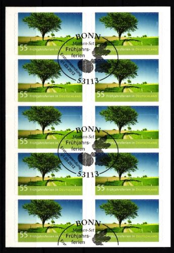 BRD Bund 2923 gestempelt als Folienblatt mit Sonderstempel #KU366