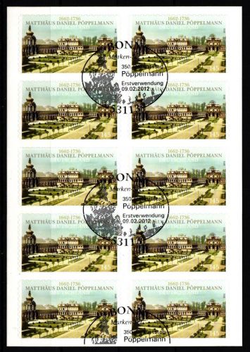 BRD Bund 2915 gestempelt als Folienblatt mit Sonderstempel #KU370
