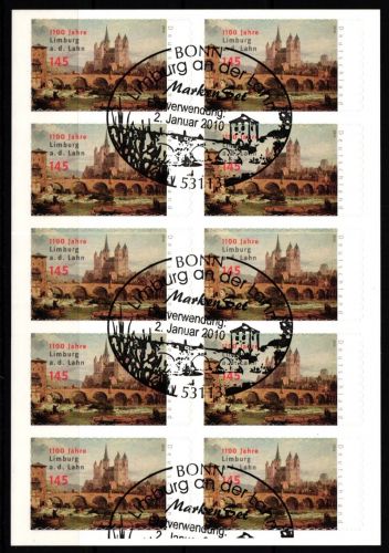 BRD Bund 2778 gestempelt als Folienblatt mit Sonderstempel #KU392
