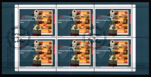 Schweiz 1922 gestempelt Kleinbogen #KR050