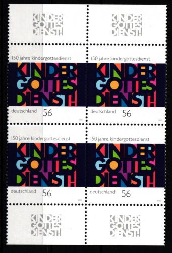 BRD Bund Viererblock 2256 postfrisch #KV519