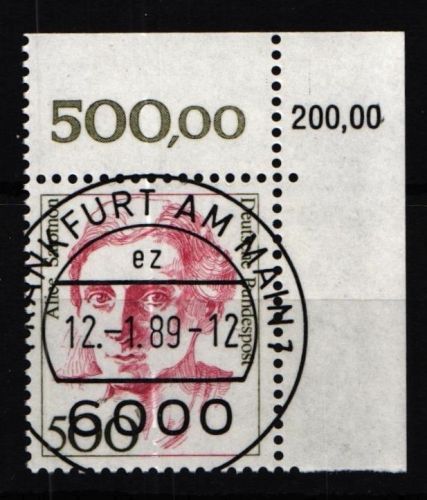 BRD Bund 1397 gestempelt KBWZ, Vollstempel, Originalgummi #KU408