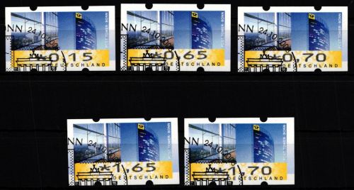 BRD Automatenmarken 7 VS 1 gestempelt Ersttagsstempel Sonderstempel #KU480