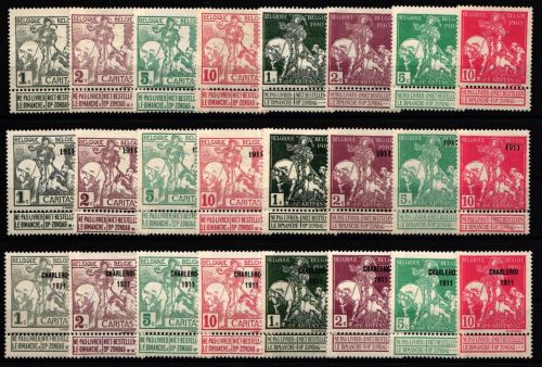 Belgien 81I-88I, 81II-88II, 81III-88III mit Falz #KV856