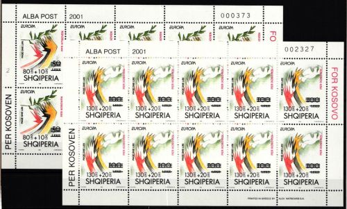 Albanien Kleinbogensatz 2556-2557 postfrisch #KS272