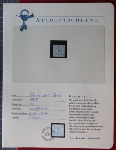 Thurn & Taxis 43 postfrisch