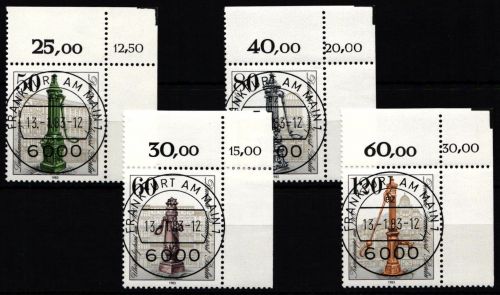 Berlin 689-692 gestempelt
