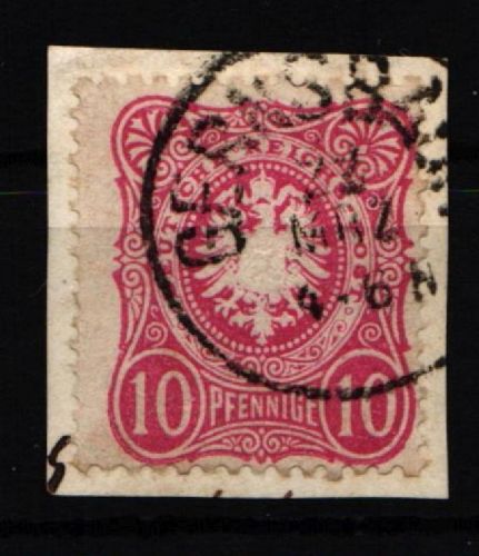Deutsches Reich 33 a gestempelt Baden Stempel, geprüft Wiegand BPP #KW898