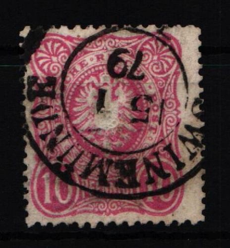 Deutsches Reich 33 a gestempelt Preußen-Stempel, geprüft Wiegand BPP #KW943