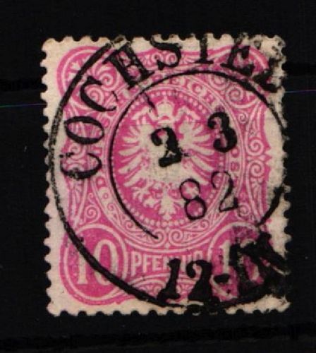 Deutsches Reich 41 a gestempelt Preußen-Stempel, geprüft Wiegand BPP #KW953