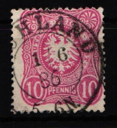 Deutsches Reich 41 a gestempelt Preußen-Stempel, geprüft Wiegand BPP #KW957