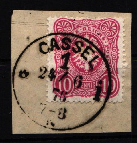 Deutsches Reich 41 a gestempelt Typ III/21/2, geprüft Wiegand BPP #KW967