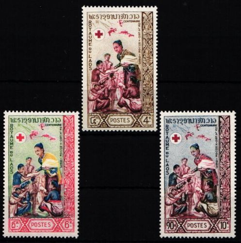 Laos 132-134 postfrisch #KX589