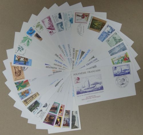 Französisch Polynesien Lot FCD gestempelt 25 Stück #IM832